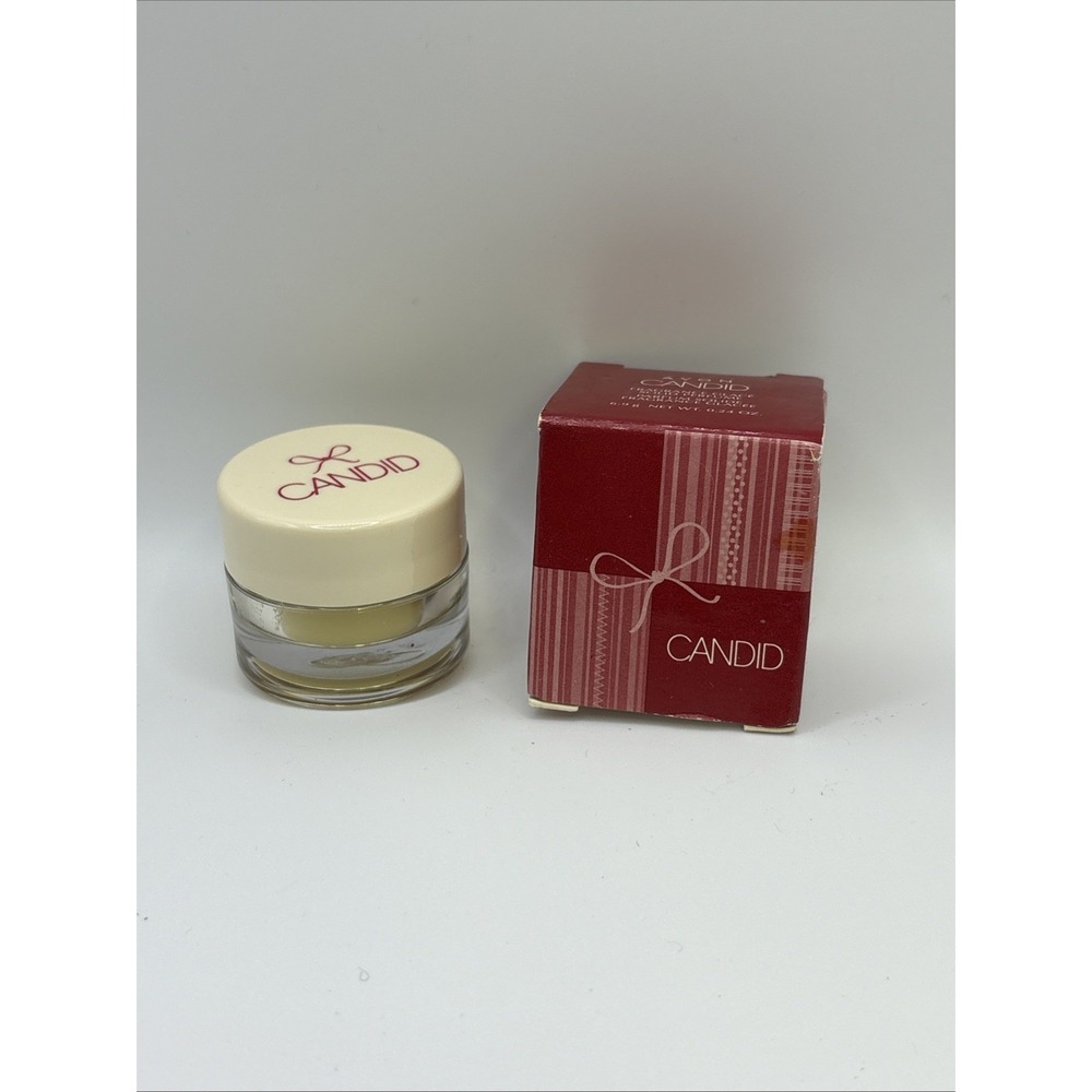 Vtg NOS Avon Candid Solid Perfume Pot .24 Oz